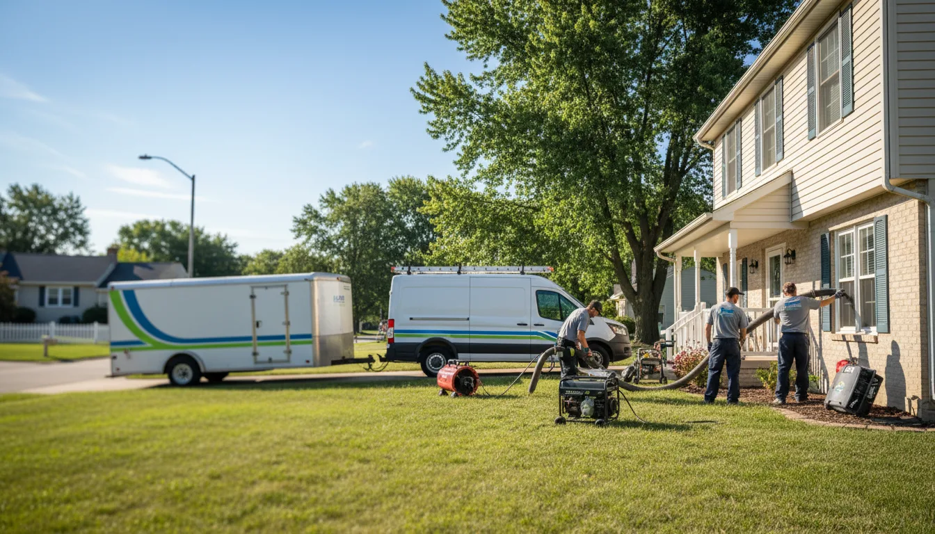 Flooded Basement Restoration And Cleanup With Repair in Mineral Point, WI near me